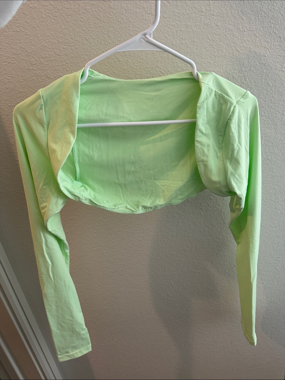 BuffBunny Neon Lime Long Sleeve Bolero Shrug